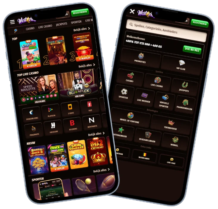 WestAce Casino Mobiele versie